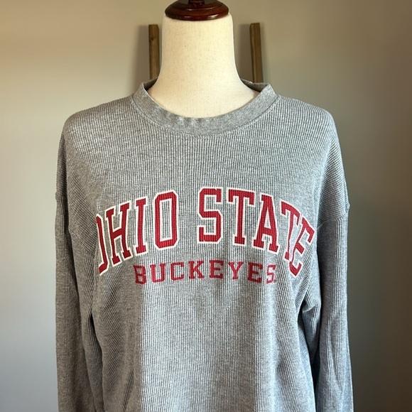 The Ohio State Buckeyes Long Sleeve Waffle Top Size Medium by Jansport - Picture 3 of 16